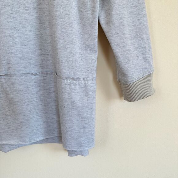 Umgee Off the Shoulder Tunic Womens SMALL Long Sleeve High Low Hem Shirt Gray - Picture 4 of 7